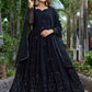 Embroidered Georgette Stitched Anarkali Gown