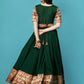 Women Woven Georgette Stitched Anarkali Gown