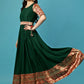 Women Woven Georgette Stitched Anarkali Gown