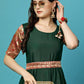 Women Woven Georgette Stitched Anarkali Gown