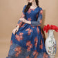 Embroidered  Georgette Stitched Anarkali Gown