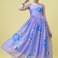 Printed Georgette Stitched Anarkali Gown With Dupatta