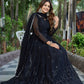 Embroidered Georgette Stitched Anarkali Gown