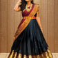 Women Woven Design  Jacquard  Un-Stitched Lehenga Choli  Dupatta Set