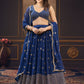 Embroidered Semi Stitched Lehenga Choli  Dupatta Set