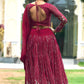 Embellished Semi Stitched Lehenga Choli  (Pink)
