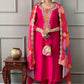 Silk Blend Embroidered Lucknowi Kurta Pant & Dupatta Set
