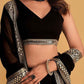 Embroidered Semi Stitched Lehenga Choli Dupatta Set