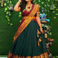 Women Woven Design  Jacquard  Un-Stitched Lehenga Choli  Dupatta Set