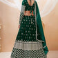 Embroidered Semi Stitched Lehenga Choli  Dupatta Set