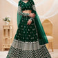 Embroidered Semi Stitched Lehenga Choli  Dupatta Set