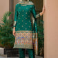Women Jacquard Kurta Pant Dupatta Set
