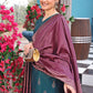 Women Jacquard Kurta Pant Dupatta Set