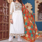 Women Silk Kurta Pant Dupatta Set
