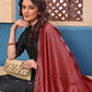 Women Jacquard Kurta Pant Dupatta Set