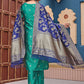 Women Jacquard Kurta Pant Dupatta Set