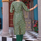Women Jacquard Kurta Pant Set