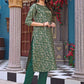Women Jacquard Kurta Pant Set