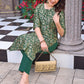 Women Jacquard Kurta Pant Set