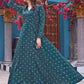 Women Woven Jacquard Stitched Anarkali Gown