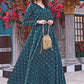 Women Woven Jacquard Stitched Anarkali Gown