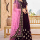 Embroidered Semi Stitched Lehenga Choli  Dupatta Set