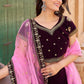 Embroidered Semi Stitched Lehenga Choli  Dupatta Set