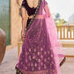 Embroidered Semi Stitched Lehenga Choli  Dupatta Set