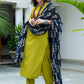 Women Silk Kurta Pant Dupatta Set