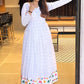 Embroidered  Georgette Stitched Anarkali Gown With Dupatta