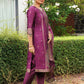 Women Jacquard Kurta Pant Dupatta Set