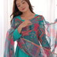 Women Roman Silk Kurta Pant Dupatta Set