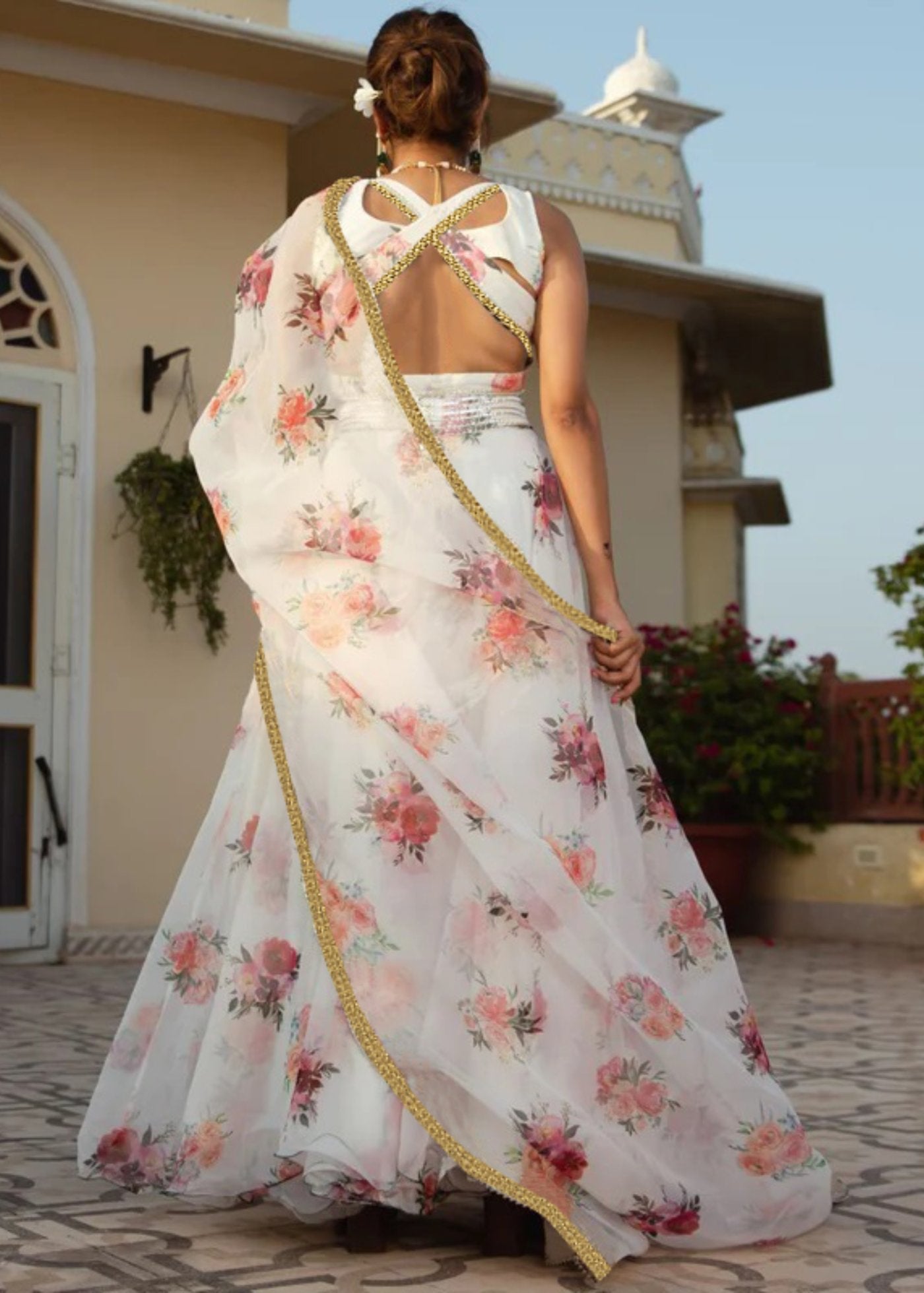 Printed  Semi-Stitched Lehenga Choli  Dupatta Set
