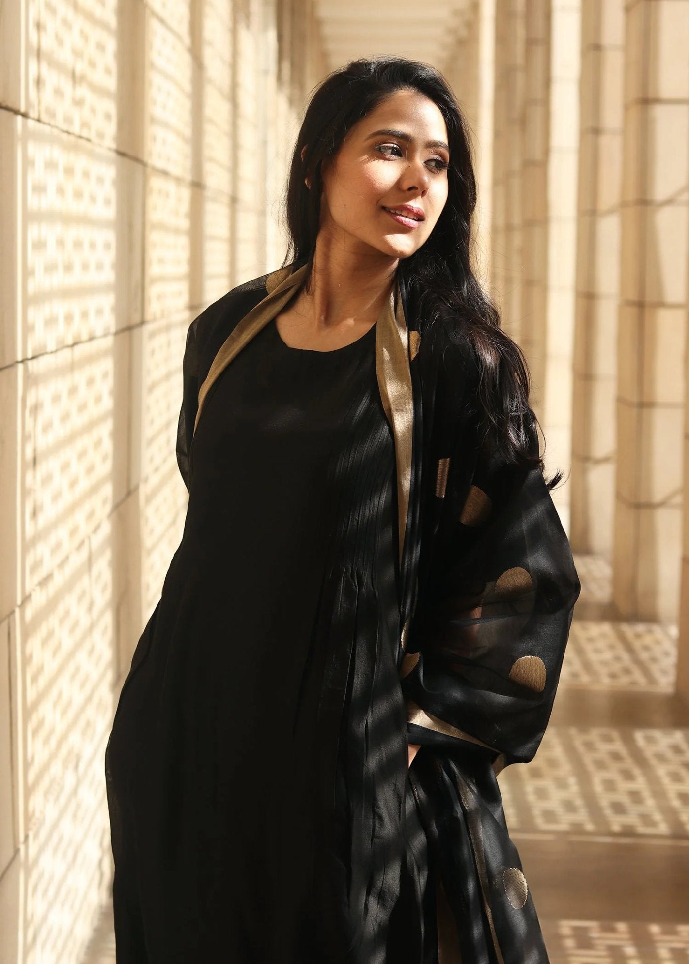Women Silk Kurta Pant Dupatta Set