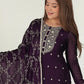Women Georgette Kurta Pant Dupatta Set