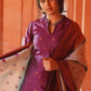 Women Jacquard Ornet Kurta Pant Dupatta Set