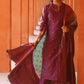 Women Jacquard Ornet Kurta Pant Dupatta Set