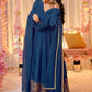 Embroidered Georgette Stitched Anarkali Gown