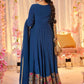 Embroidered Georgette Stitched Anarkali Gown