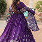 Embroidered Georgette Stitched Anarkali Gown