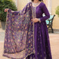 Embroidered Georgette Stitched Anarkali Gown