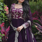 Woven Embroidered Georgette Art Silk Stitched Anarkali Gown