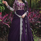 Woven Embroidered Georgette Art Silk Stitched Anarkali Gown