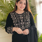 Women Velvet Kurta Pant Dupatta Set