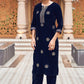 Women Velvet Kurta Pant Dupatta Set