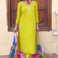 Women Silk  Fivestar Kurta Pant Dupatta Set