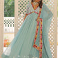 Embroidered Georgette Stitched Anarkali Hiramandi Gown