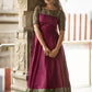 Woven Jacquard Stitched Anarkali Gown