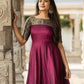 Woven Jacquard Stitched Anarkali Gown