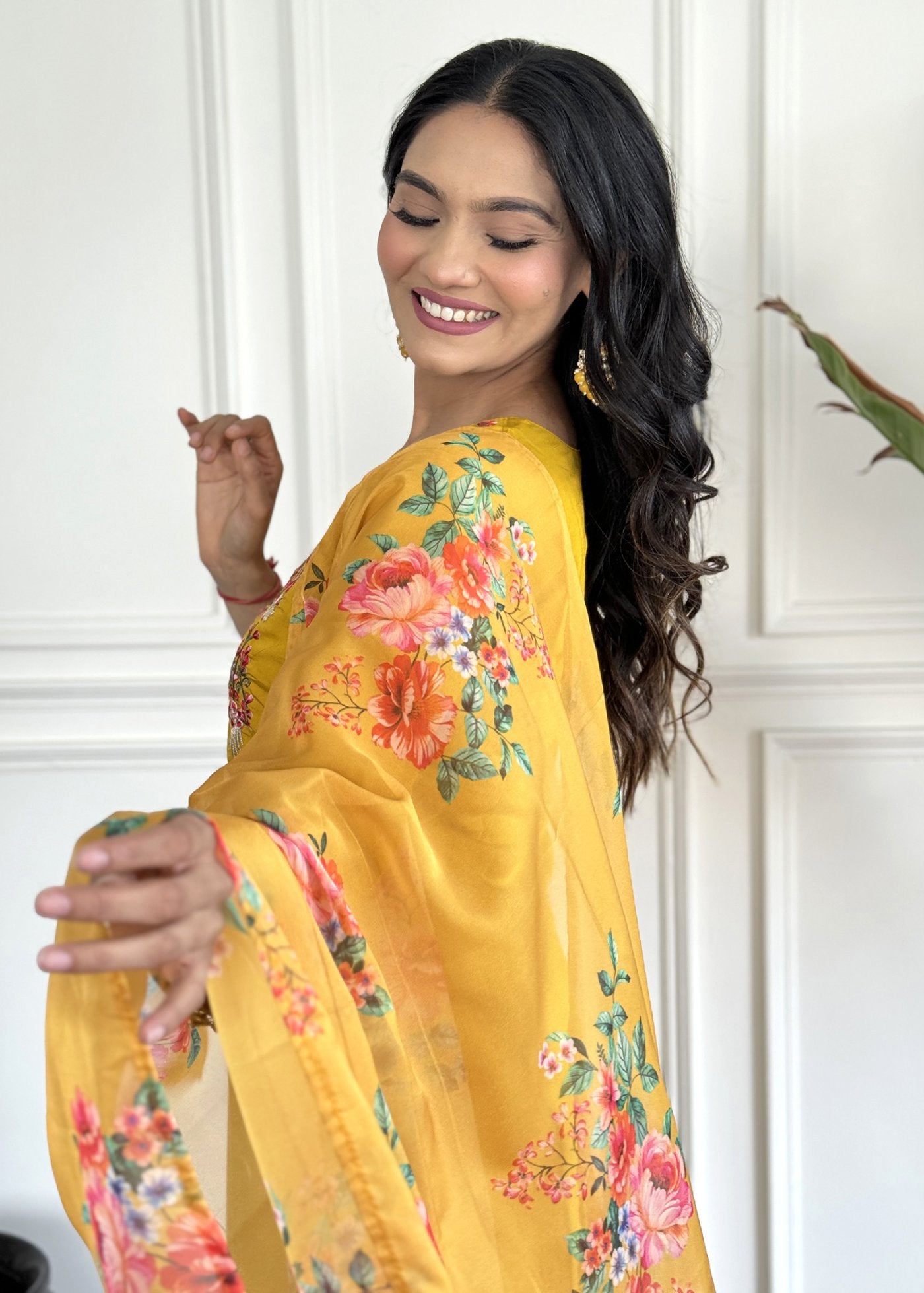 Women Silk Kurta Pant Dupatta Set